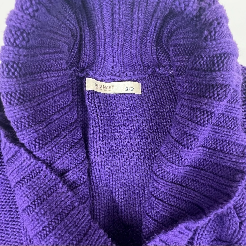 Old Navy - Women’s Small Cowl Neck Sweater - Purple - Picture 2 of 9
